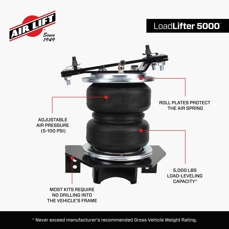 Air Lift Loadlifter 5000 Air Spring Kit for 2019 Ram 1500 4WD