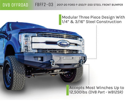 DV8 Offroad 2017+ Ford F-250/F-350/F-450 Front Bumper - F-150 & Raptor