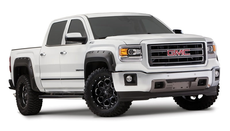 Bushwacker 16-18 GMC Sierra 1500 Pocket Style Flares 4pc - Black - Silverado & Sierra