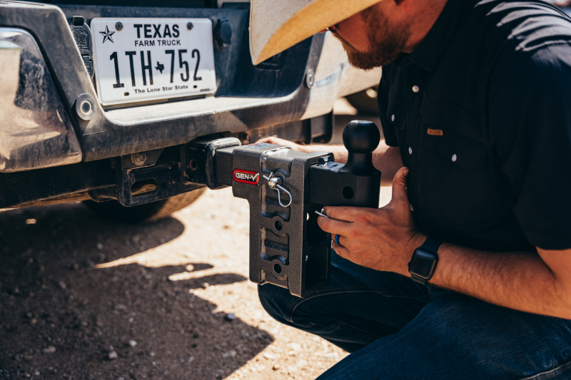 GEN-Y Hitch Gen-Y Mega Duty 2in Shank 5in Drop 2K TW 16K Hitch w/GH-051 Dual-Ball/GH-032 Pintle Lock