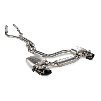 Akrapovic 20-22 Audi RS6 Avant (C8) Evolution Line Cat Back (Titanium) (Req Link Pipe Set) 0