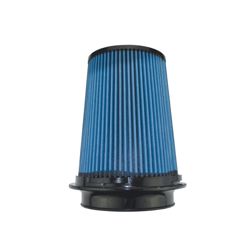 Injen SuperNano-Web Air Filter 5in Flange ID 7in Base/ 7.9in Height/ 5in Top/ Filter Monitor Nipple 0