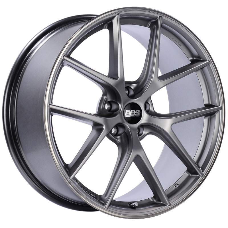 BBS CI-R 19x9 5x120 ET44 Platinum Satin Rim Protector Wheel -82mm PFS/Clip Required 4