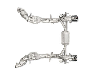 Akrapovic 16-17 Ferrari 488 GTB/488 Spyder Link Pipe Set w/ Cat (SS) 2