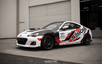 Seibon 12-14 Subaru BRZ TA-Style Carbon Fiber Front Lip 6