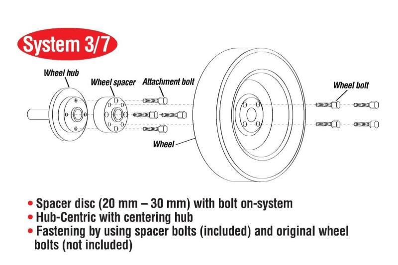 Eibach Pro-Spacer System 5mm Spacers (2) / 4x100 Bolt Pattern / 54.1 CB for 90-93 Mazda Miata