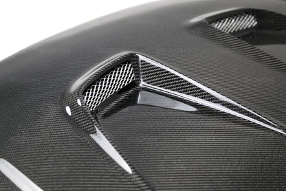 Seibon 2016-2017 Honda Civic Coupe/Sedan/Hatchback MR-Style Carbon Fiber Hood 3