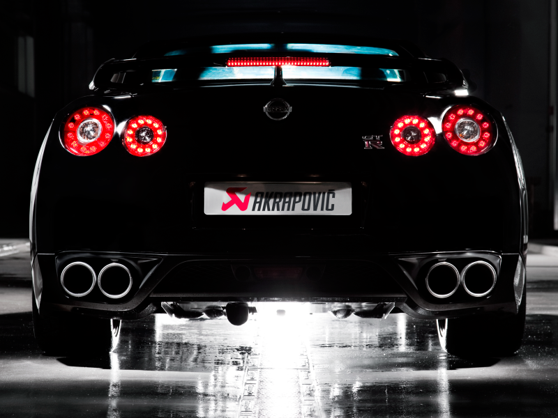 Akrapovic 08-17 Nissan GT-R Slip-On Line (Titanium) (Req. Tips) 2