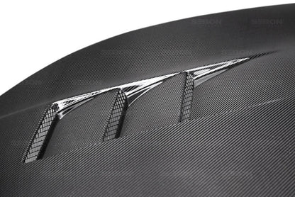Seibon 2016-2018 Honda Civic Coupe/Sedan/Hatchback TS-Style Carbon Fiber Hood 3