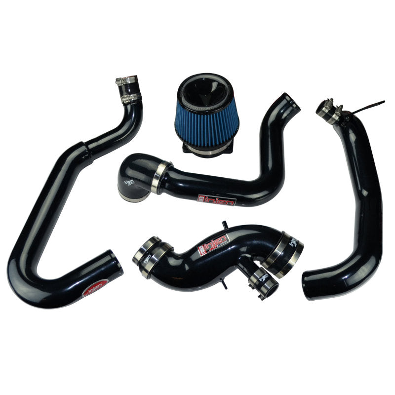 Injen 03-06 Evo 8/9/MR Cast Aluminum Intake System w/ Full Intercooler Piping Black Short Ram Intake 1