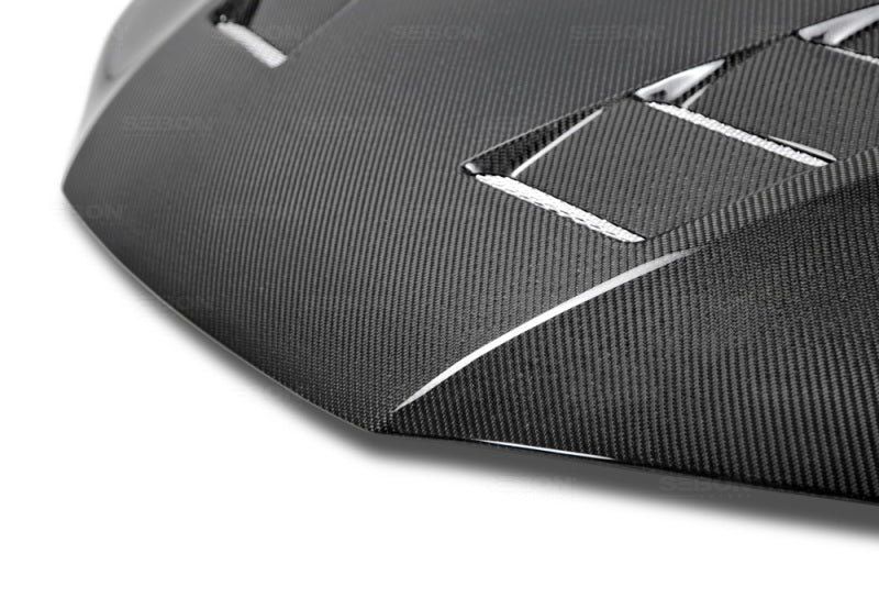 Seibon 14-15 Honda Civic 2dr TS-Style Carbon Fiber Hood 3