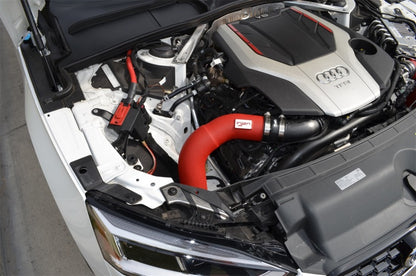 Injen 18-19 Audi S4/S5 (B9) 3.0L Turbo Wrinkle Red Short Ram Intake 15