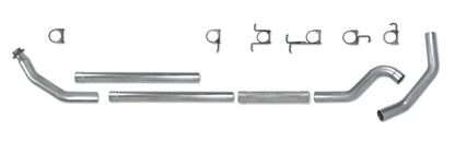 Diamond Eye Performance Diamond Eye KIT 4in Turbo Back MFLR RPLCMENT PIPE SGL AL: 98.5 - 02 DODGE CUMMINS 5.9L