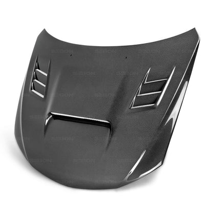 Seibon 08-09 Subaru WRX/STi CW-style Carbon Fiber Hood 0