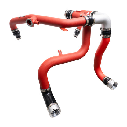 Injen 21-23 Ford Bronco 2.7L V6 (TT) EcoBoost SES Intercooler Pipes - Wrinkle Red 3