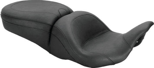 Mustang Motorcycle Mustang 08-21 Harley Electra Glide, Rd Glide, Rd King, Str Glide Lowdown Touring 1PC Seat - Black