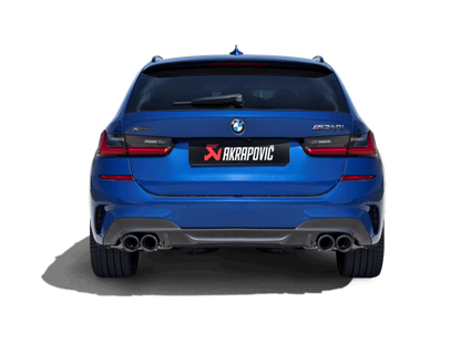 Akrapovic 20-22 BMW M340i (G20, G21) Slip-On Line (Titanium) (Requires BMW Part #18308686640) 0