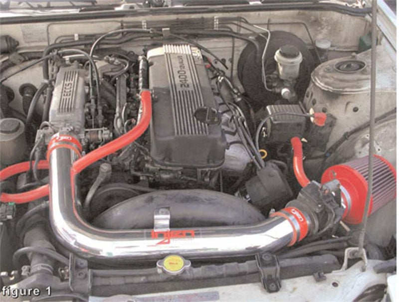 Injen 89-90 Nissan 240SX L4 2.4L Black IS Short Ram Cold Air Intake 4