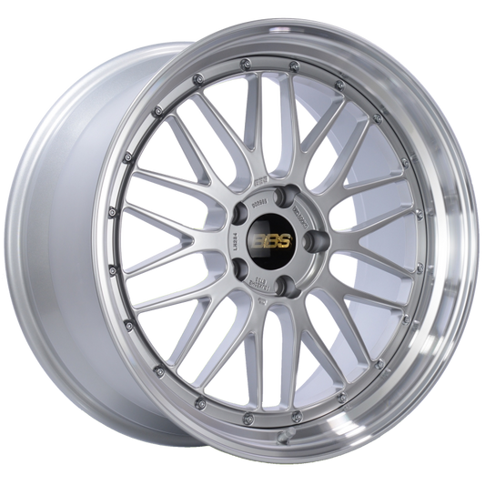 BBS LM 20x10 5x120 ET33 Diamond Silver Center Diamond Cut Lip Wheel -82mm PFS/Clip Required 0