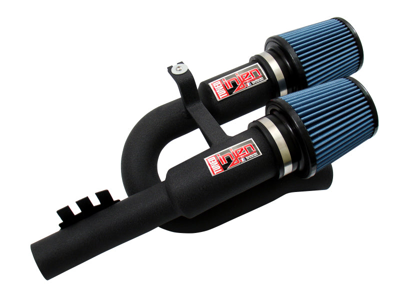 Injen 07-09 335i E92 / 08-09 135i E82 3.0L L6 Twin intake Wrinkle Black Short Ram Intake 1