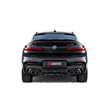 Akrapovic 2019+ BMW X4M Rear Carbon Fiber Diffuser - High Gloss 2