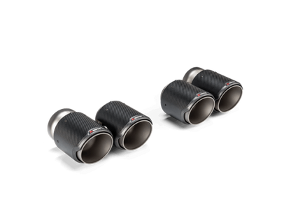 Akrapovic 2021+ BMW G87 M2, G80 M3 &amp; G82 M4 Classic Carbon Design Tail Pipe Set 0