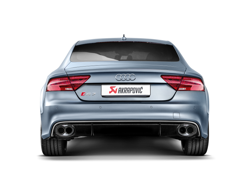 Akrapovic 14-17 Audi RS7 Sportback (C7) Evolution Line Cat Back (Titanium) w/ Carbon Tips 4