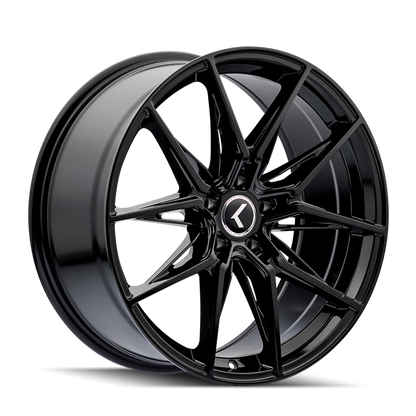 Kraze Wheels Kraze KR196 Evolve 20x9 / 5x114.3 BP / 35mm Offset / 72.62mm Hub Gloss Black Wheel