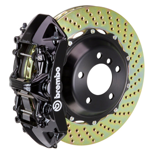 Brembo 89-93 348/94-99 F355 Front GT BBK 6 Piston Cast 355x32 2pc Rotor Drilled-Black 0