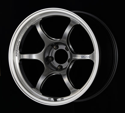 Advan RG-D2 18x10.5 +15 5-114.3 Machining & Racing Hyper Black Wheel 1