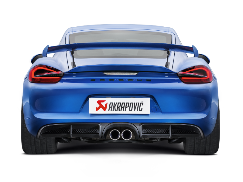 Akrapovic 16-16 Porsche Boxster Spyder / Cayman GT4 (981) Slip-On Line (Titanium) w/ Titanium Tips 3