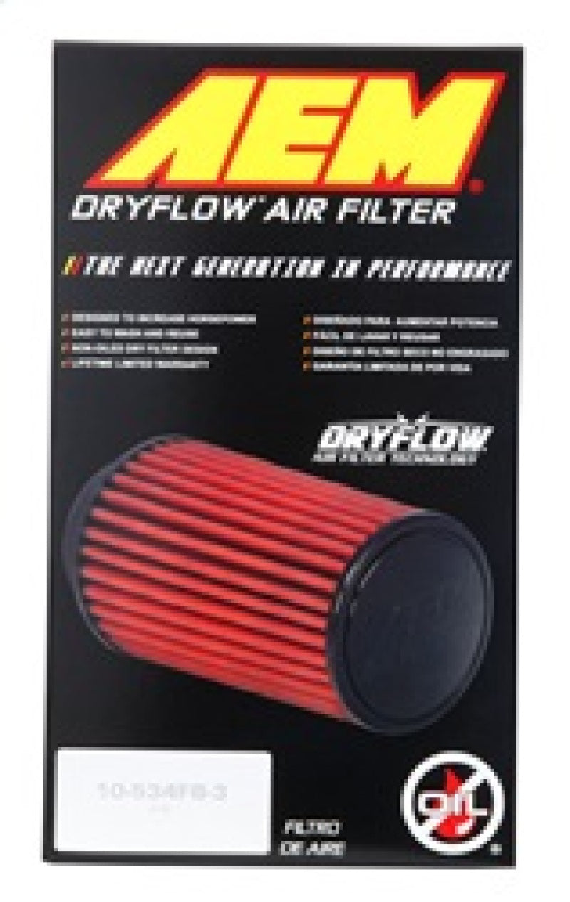 AEM Induction AEM 2.75 in Dryflow Air Filter with 9 in Element