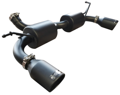 Injen 07-17 Jeep Wrangler JK 3.6L/3.8L 63mm Stealth Black Axle-back Exhaust w/ 4in Black Tips 1