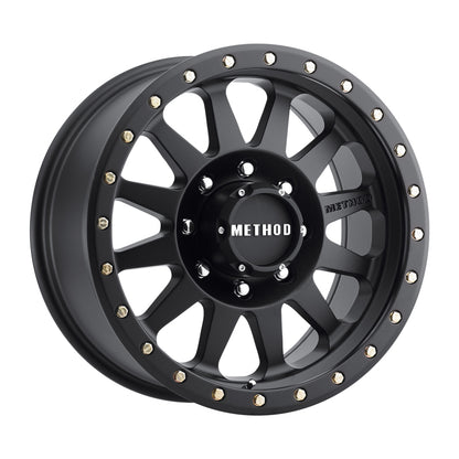 Method Wheels Method MR304 Double Standard 17x8.5 0mm Offset 8x6.5 130.81mm CB Matte Black Wheel