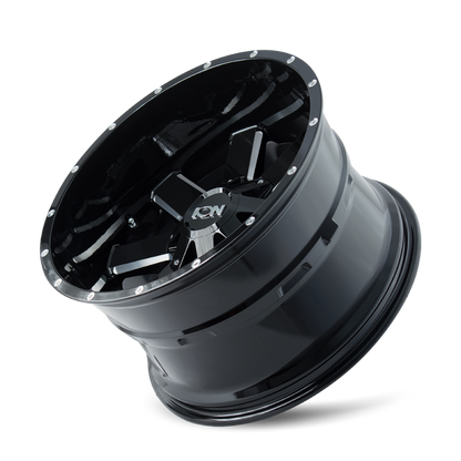 ION Wheels ION Type 141 20x10 / 5x127 BP / -19mm Offset / 87mm Hub Gloss Black Milled Wheel