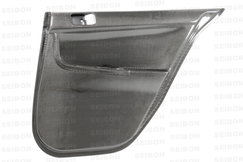 Seibon 08-12 Mitsubishi Evo Carbon Fiber Rear Door Panels 1