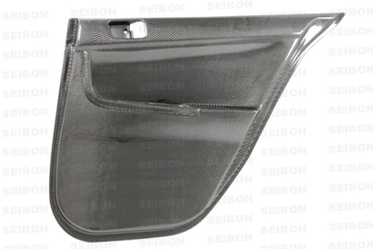 Seibon 08-12 Mitsubishi Evo Carbon Fiber Rear Door Panels 1