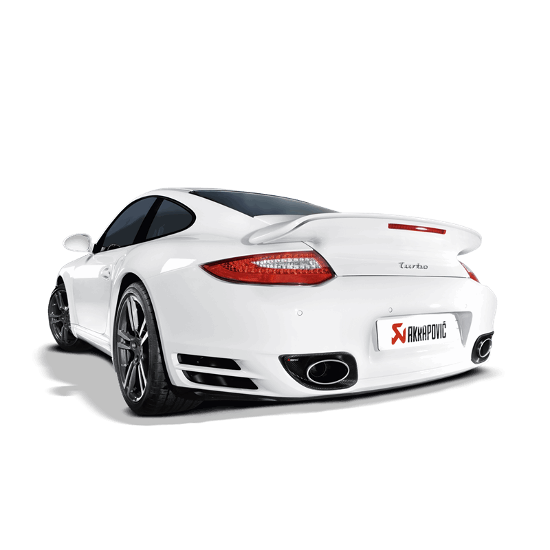 Akrapovic 10-13 Porsche 911 Turbo / Turbo S (997 FL) Slip-On Line (Titanium) w/ Titanium Tips 2