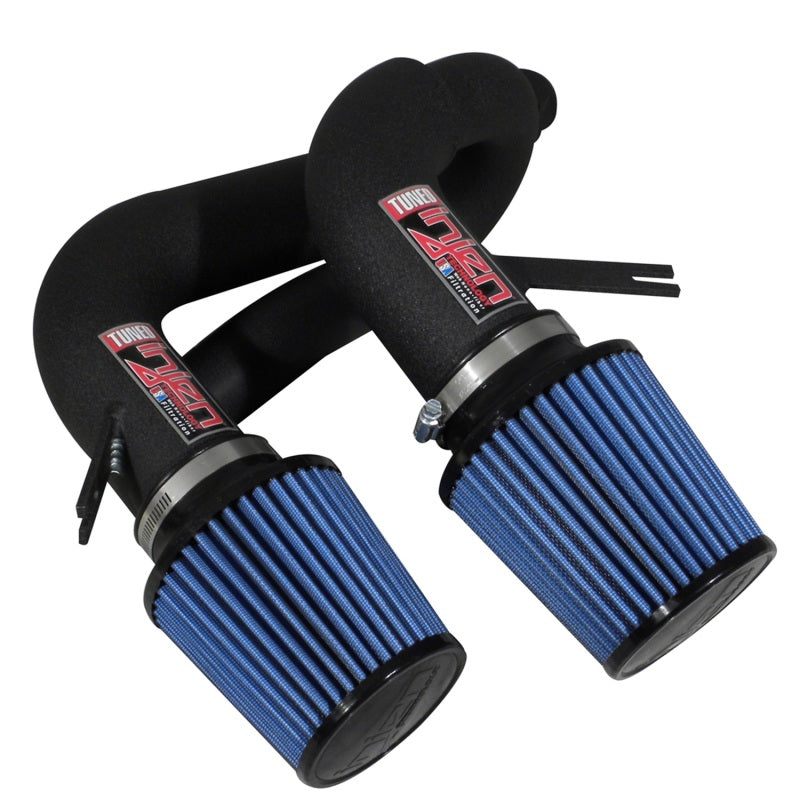 Injen 08-09 535i E60 3.0L L6 Twin intake & AMSOIL Filters Wrinkle Black Short Ram Intake 0