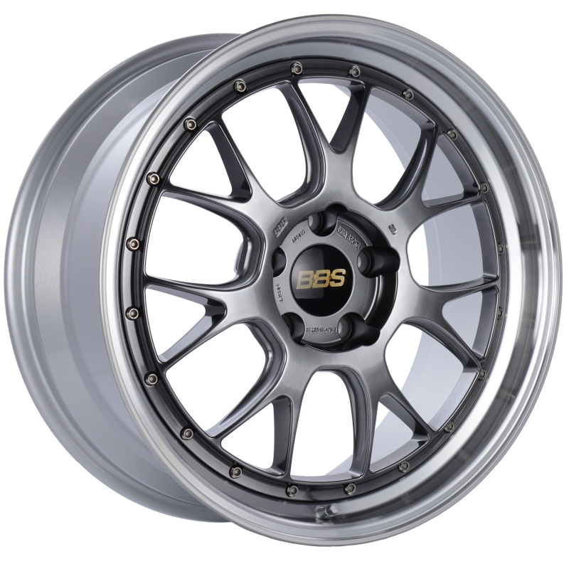 BBS LM-R 19x8.5 5x120 ET32 Diamond Black Center Diamond Cut Lip Wheel -82mm PFS/Clip Required 0