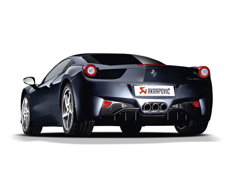 Akrapovic 10-15 Ferrari 458 Italia/458 Spyder Slip-On Line (Titanium) w/ Carbon Tips 2