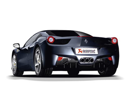 Akrapovic 10-15 Ferrari 458 Italia/458 Spyder Slip-On Line (Titanium) w/ Carbon Tips 2