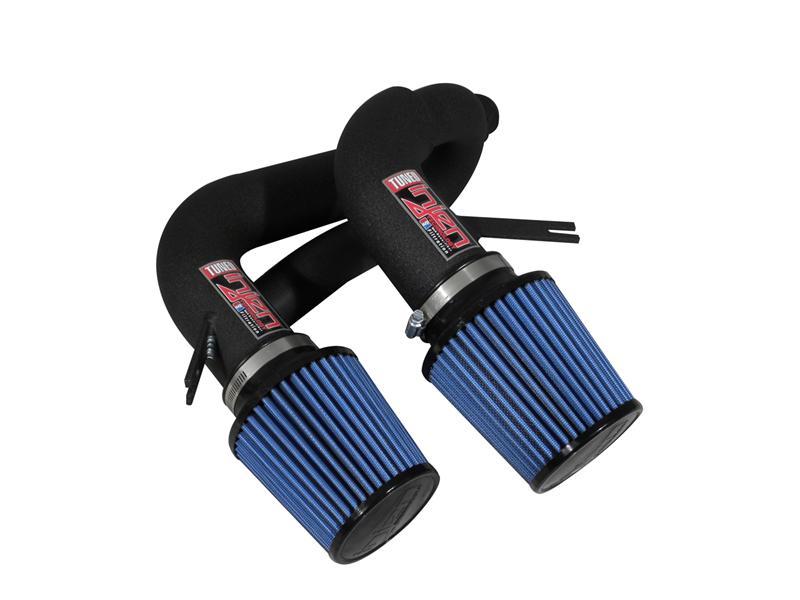 Injen 08-09 535i E60 3.0L L6 Twin intake & AMSOIL Filters Wrinkle Black Short Ram Intake 3