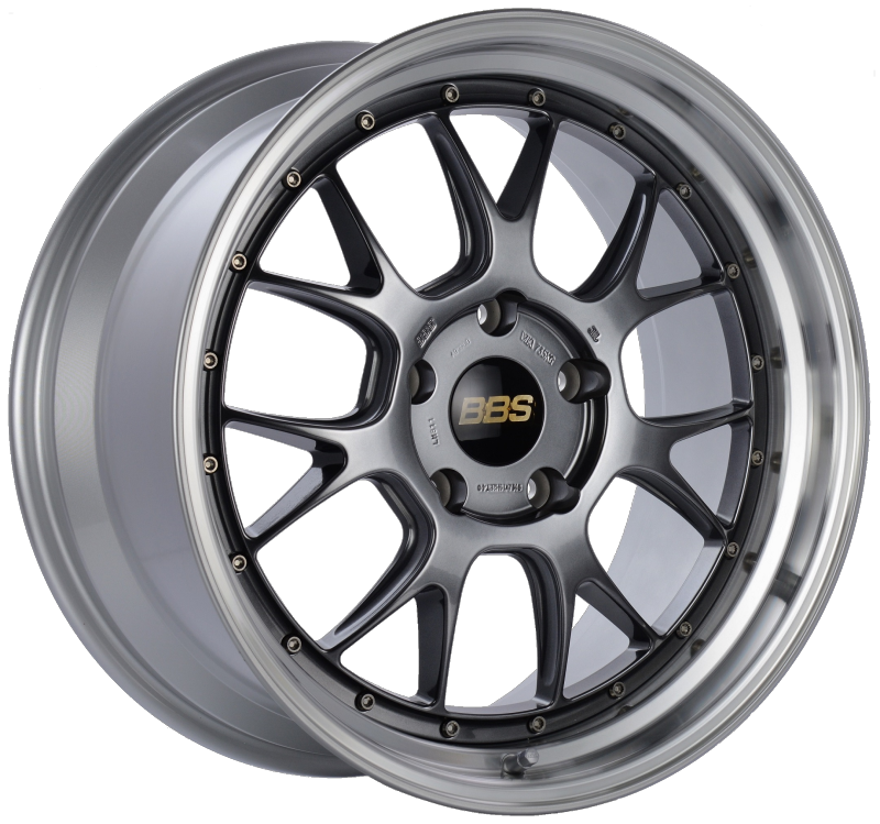 BBS LM-R 19x9.5 5x130 ET40 CB71.6 Diamond Black Center Diamond Cut Lip Wheel 1