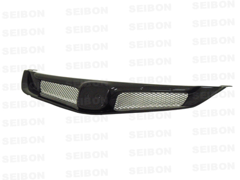 Seibon 06-10 Honda Civic 4Dr JDM / Acura CSX MG-Style Carbon Fiber Grill 0