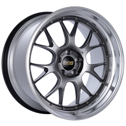 BBS LM-R 20x11 5x114.3 ET20 CB66 Diamond Black Center Diamond Cut Lip Wheel 1