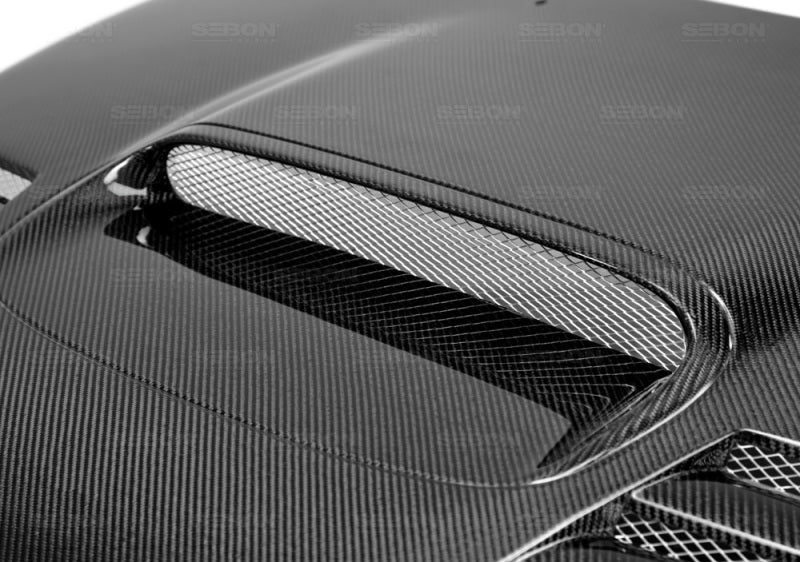 Seibon 08-09 Subaru WRX/STi CWII-style Carbon Fiber Hood 2