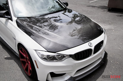 Seibon 2014+ BMW F80 OE Style Carbon Fiber Hood 7