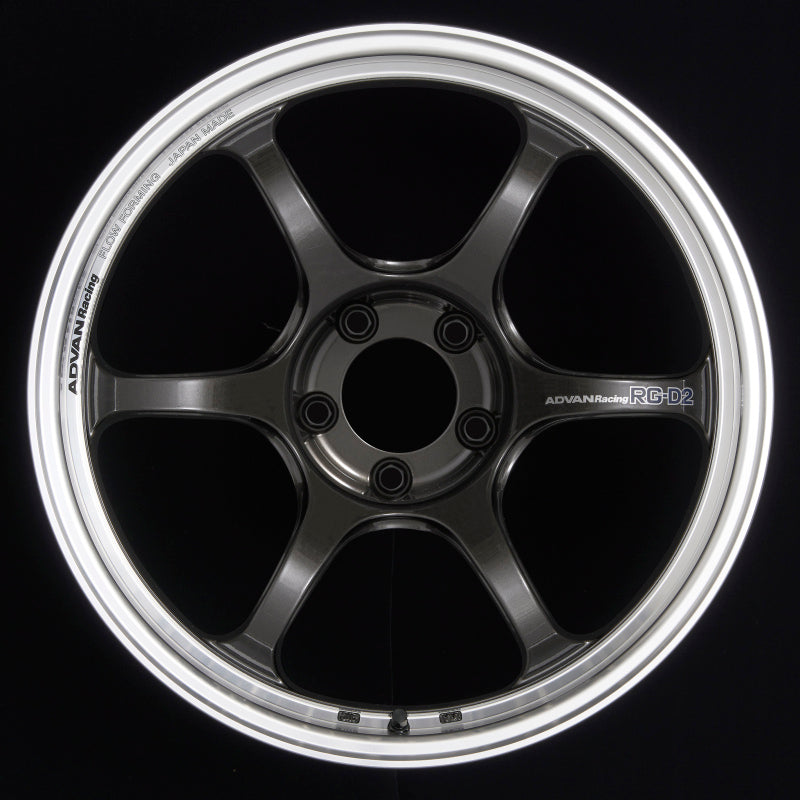 Advan RG-D2 18x9.5 +29 5-114.3 Machining & Black Gunmetallic Wheel 0