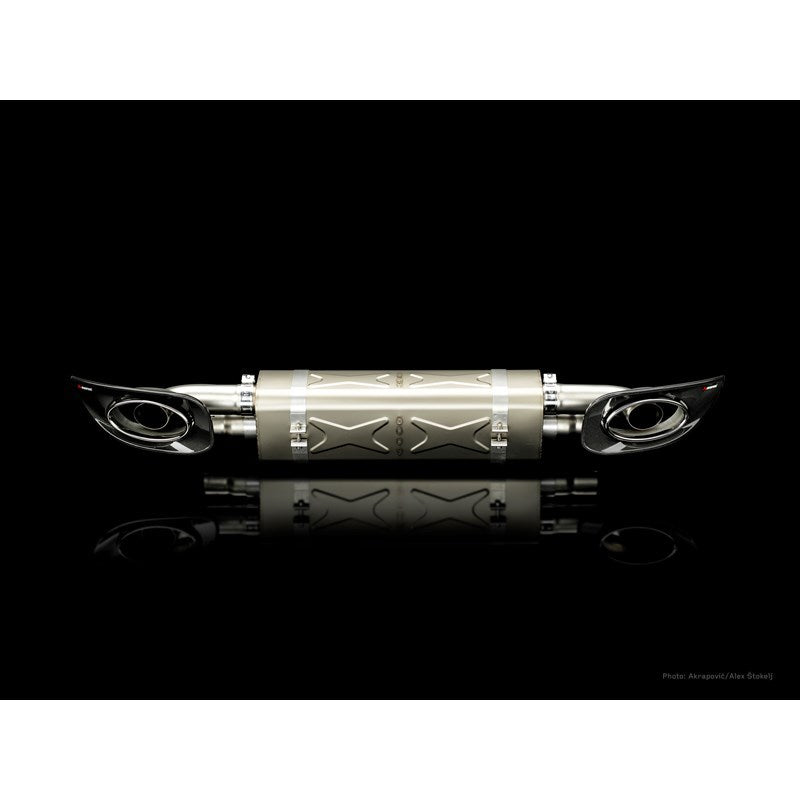 Akrapovic 10-13 Porsche 911 Turbo / Turbo S (997 FL) Slip-On Line (Titanium) w/ Titanium Tips 3